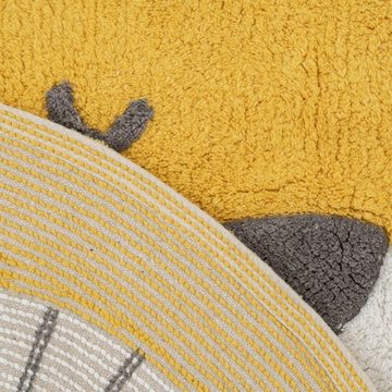 Teppich Kinderteppich Baumwolle Löwe 100 cm, Bigbuy, Höhe: 10 mm