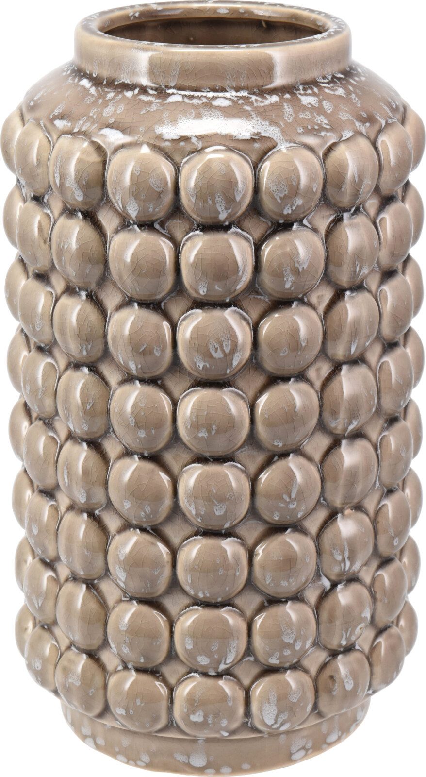 Koopman Dekovase Vase KIERA mit Bubble-Effekt ca. 27 cm hoch