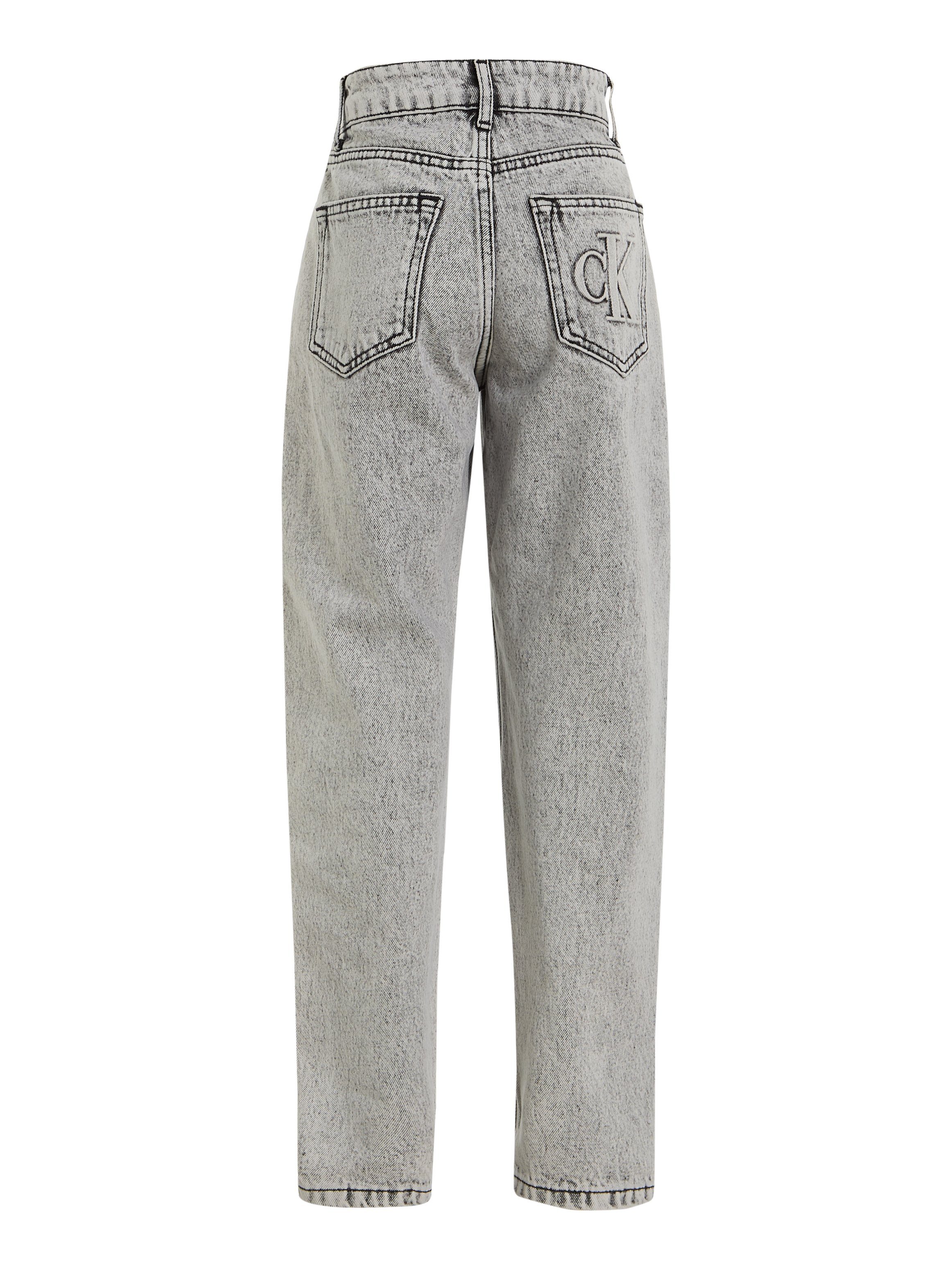 Klein LIGHT STONE GREY 5-Poket-Style Jeans Calvin im BARREL Straight-Jeans