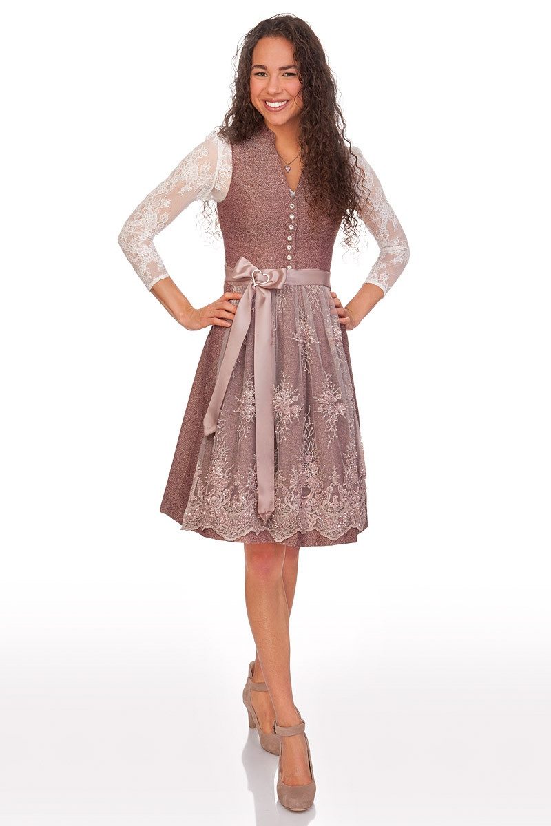 Spieth & Wensky Dirndlbluse Dirndlbluse - MEGHAN LA - offweiß, schwarz günstig online kaufen