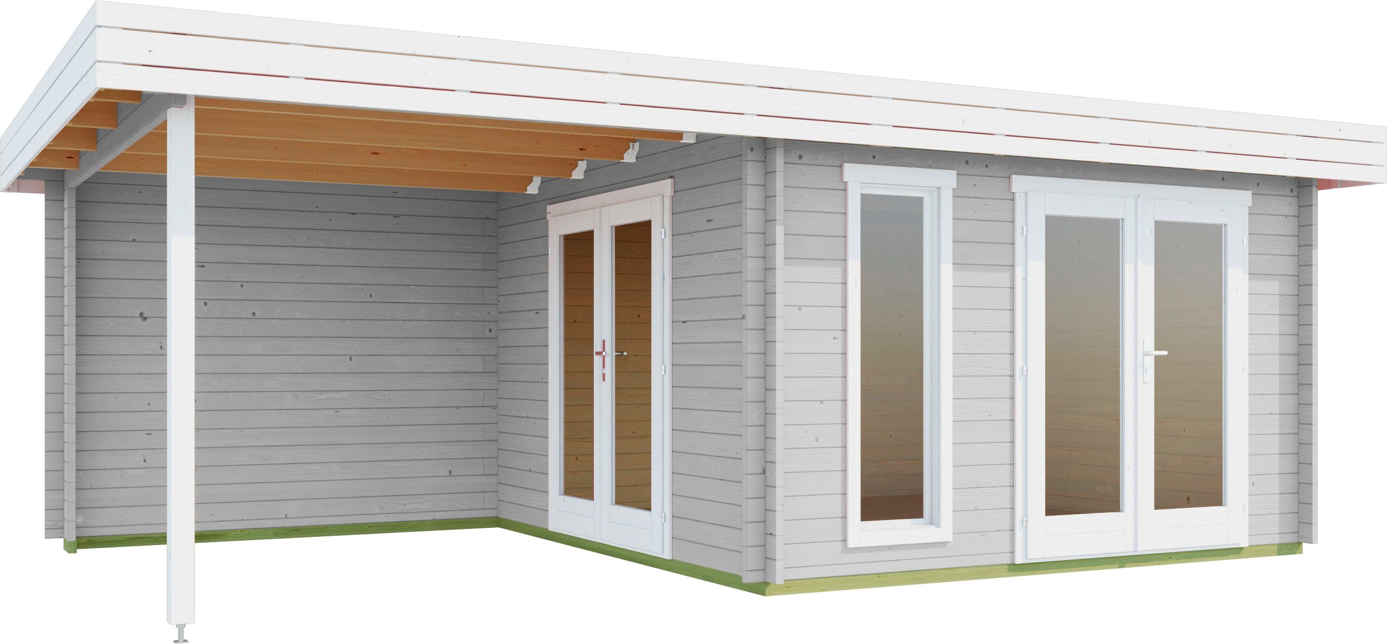 LASITA MAJA Gartenhaus Andres, BxT: 689x415 cm, (Set, inkl. Fussbodenbretter zum verlegen)