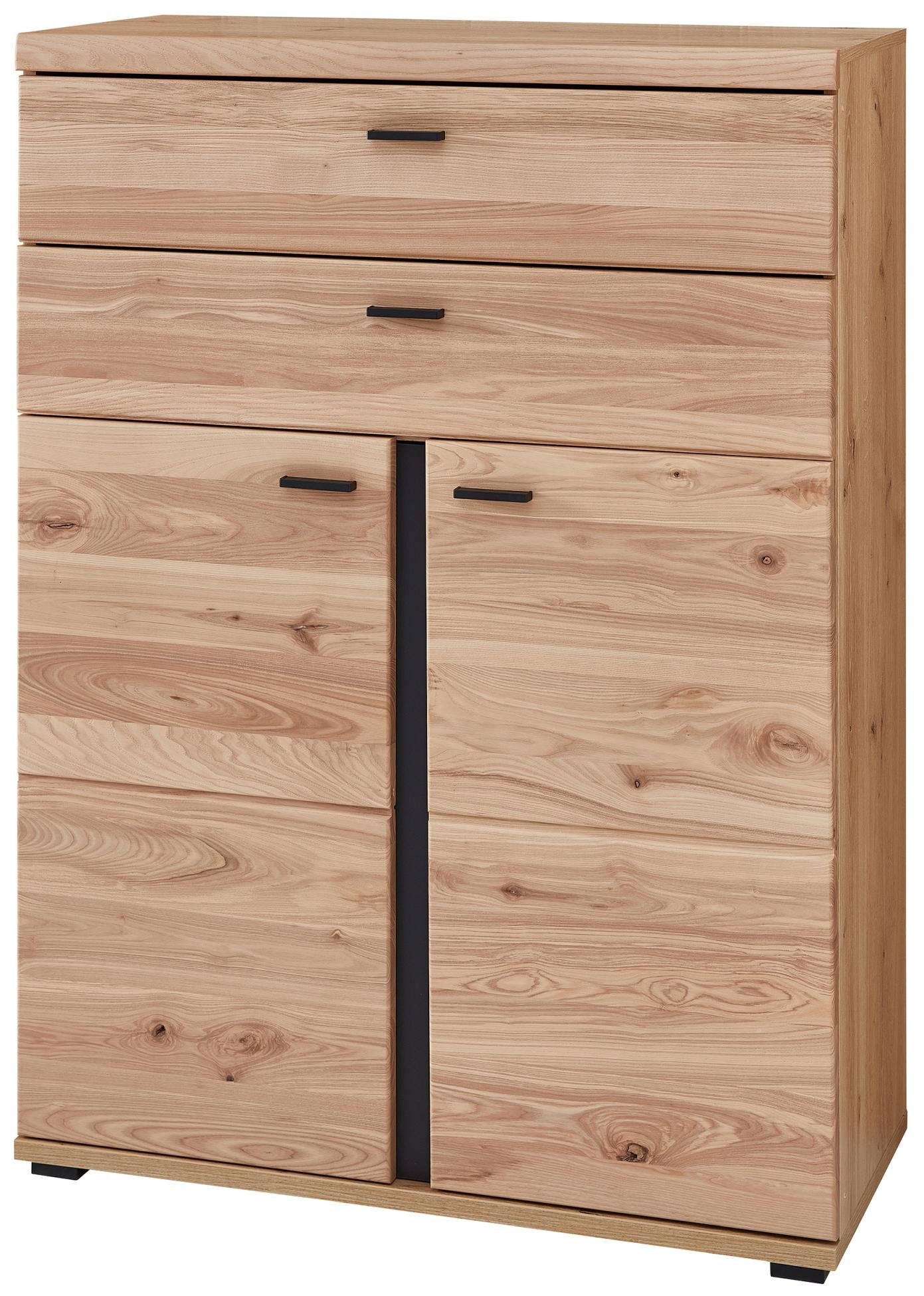 Mehrzweckschrank Büroschrank SONOS HU12 Front Altesche Massivholz gebürstet