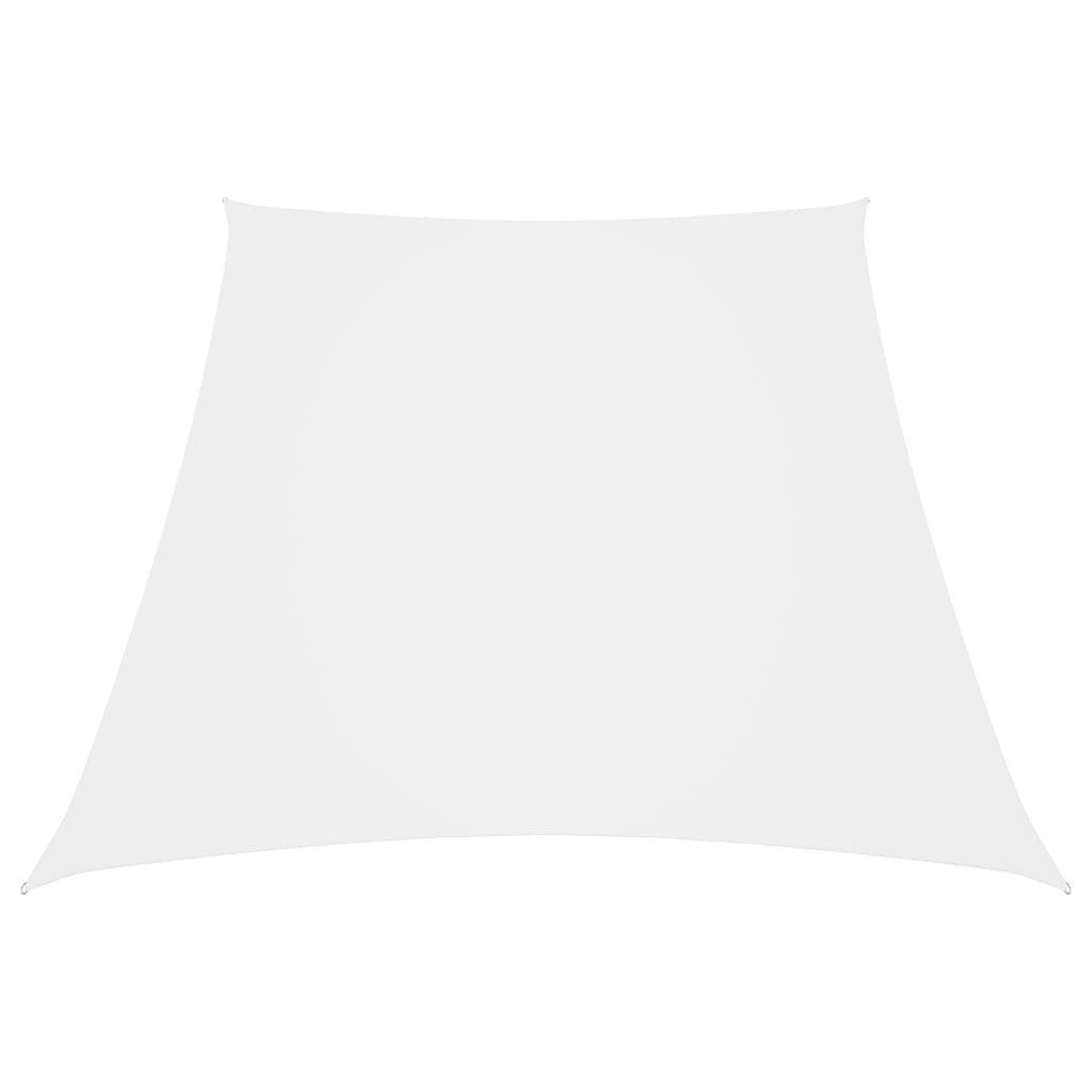 vidaXL Balkonsichtschutz Sonnensegel Oxford-Gewebe Trapezförmig 2/4x3 m Weiß