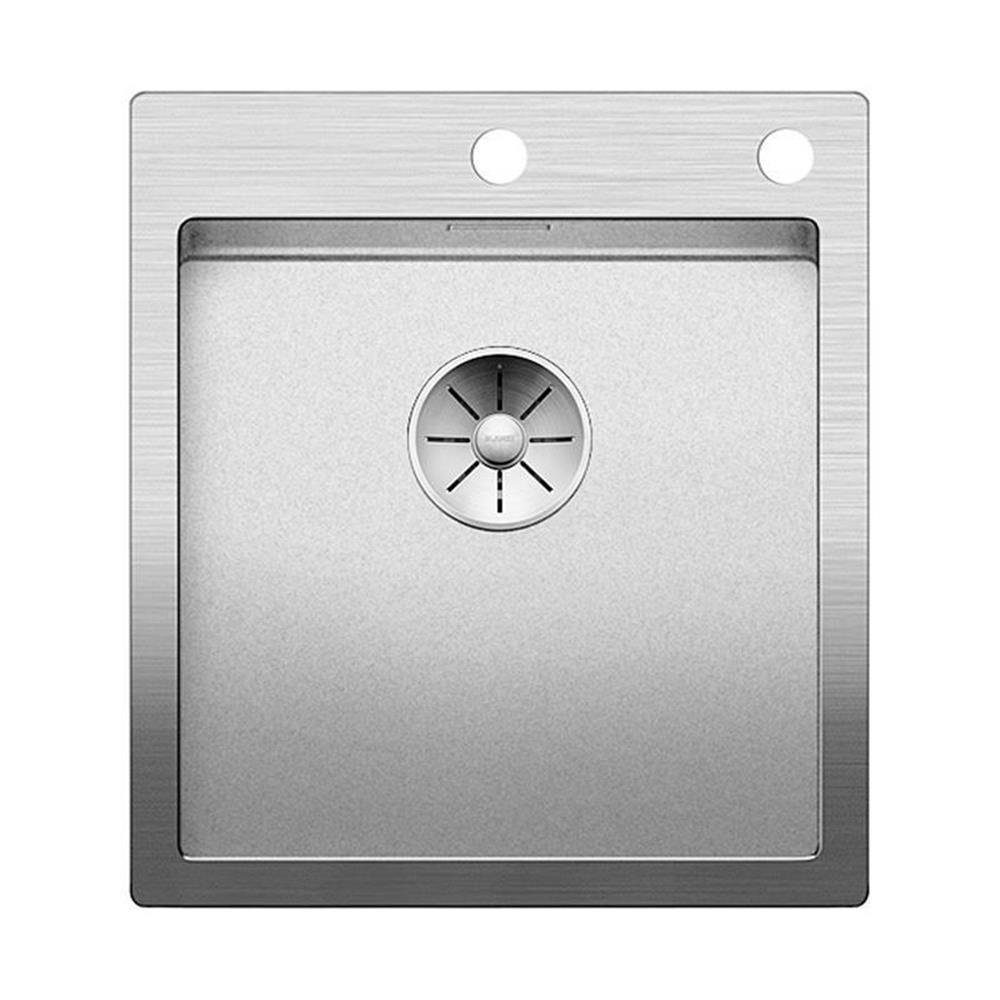 Blanco Edelstahlspüle BLANCO Einbaubecken CLARON 400-IF/A Edelstahl Durinox InFino, 46/51 cm