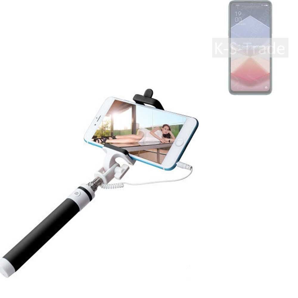 K-S-Trade für Oppo K10 Vitality Edition Smartphone-Halterung, (Selfie Stick  Selfiestick kabelgebunden Monopod mit Kabel Stab)