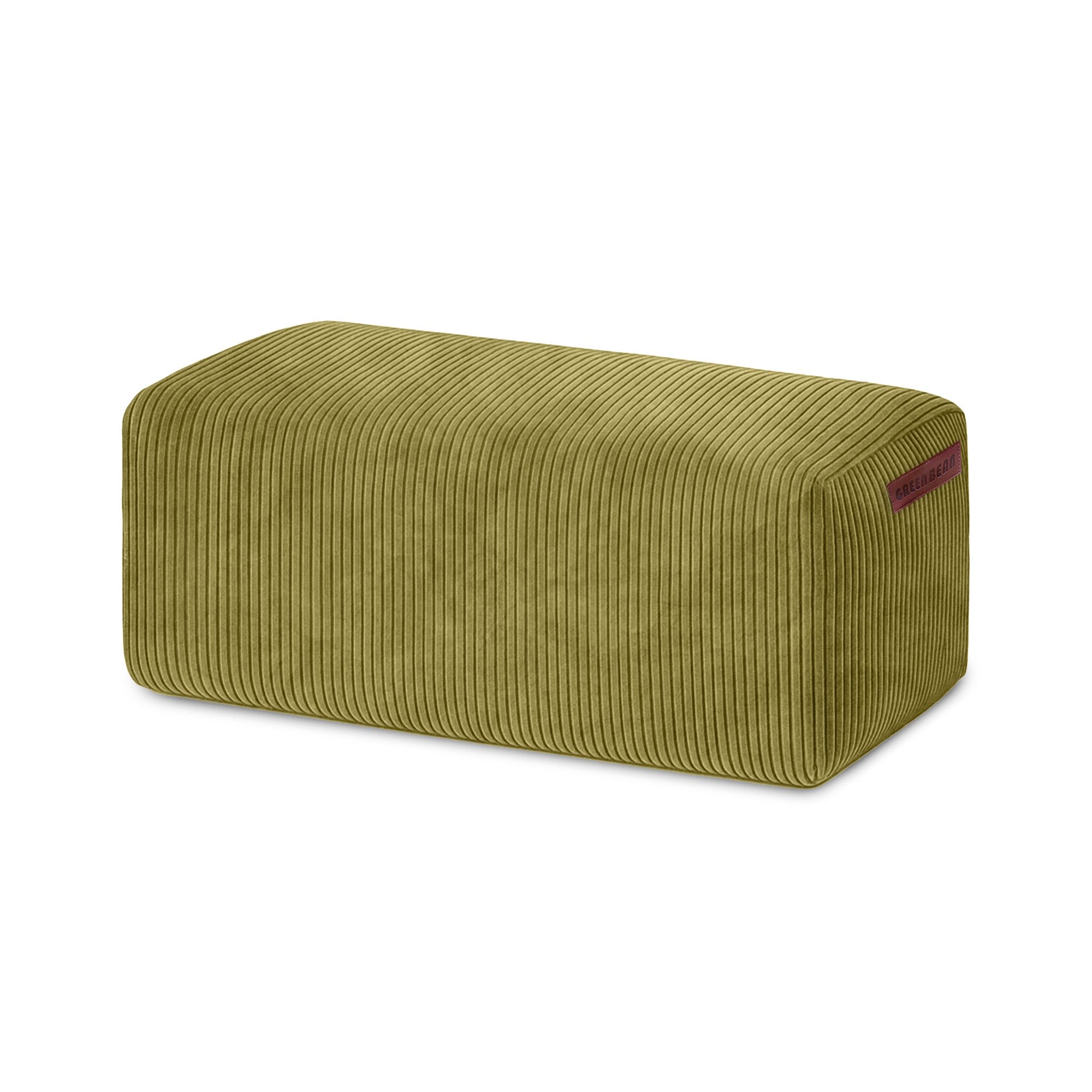 Green Bean Pouf Ottomane Cord (Indoor Sitzhocker Sitzkissen Fußhocker Relax-Sessel, Made in Germany), die ideale Ergänzung zum Sitzsack