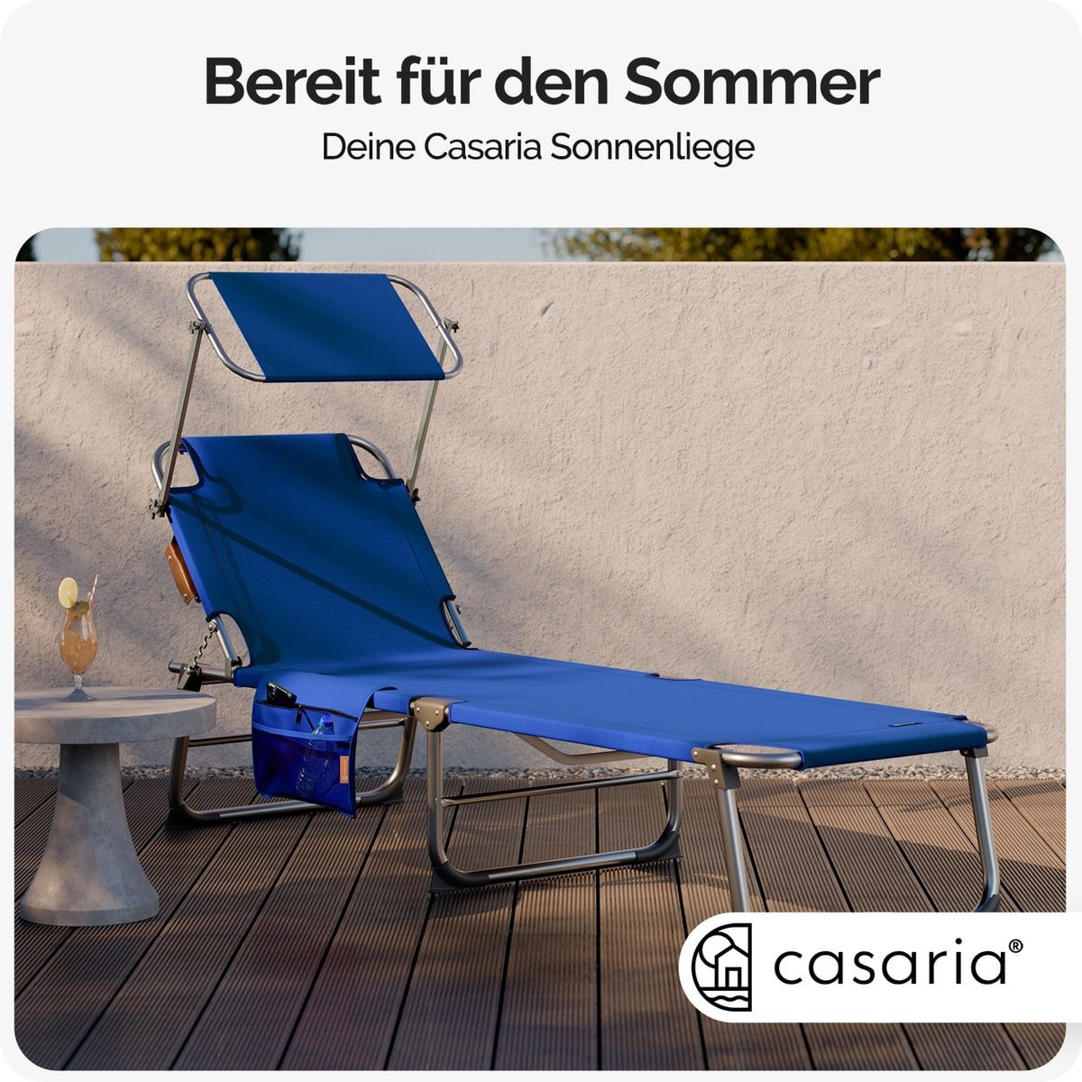 Casaria Gartenliege Ibiza, 1 St., Liegestuhl günstig online kaufen