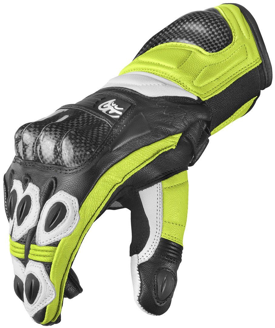 Pro Yellow Berik TX-1 Motorradhandschuhe Motorradhandschuhe Black/White/Fluo