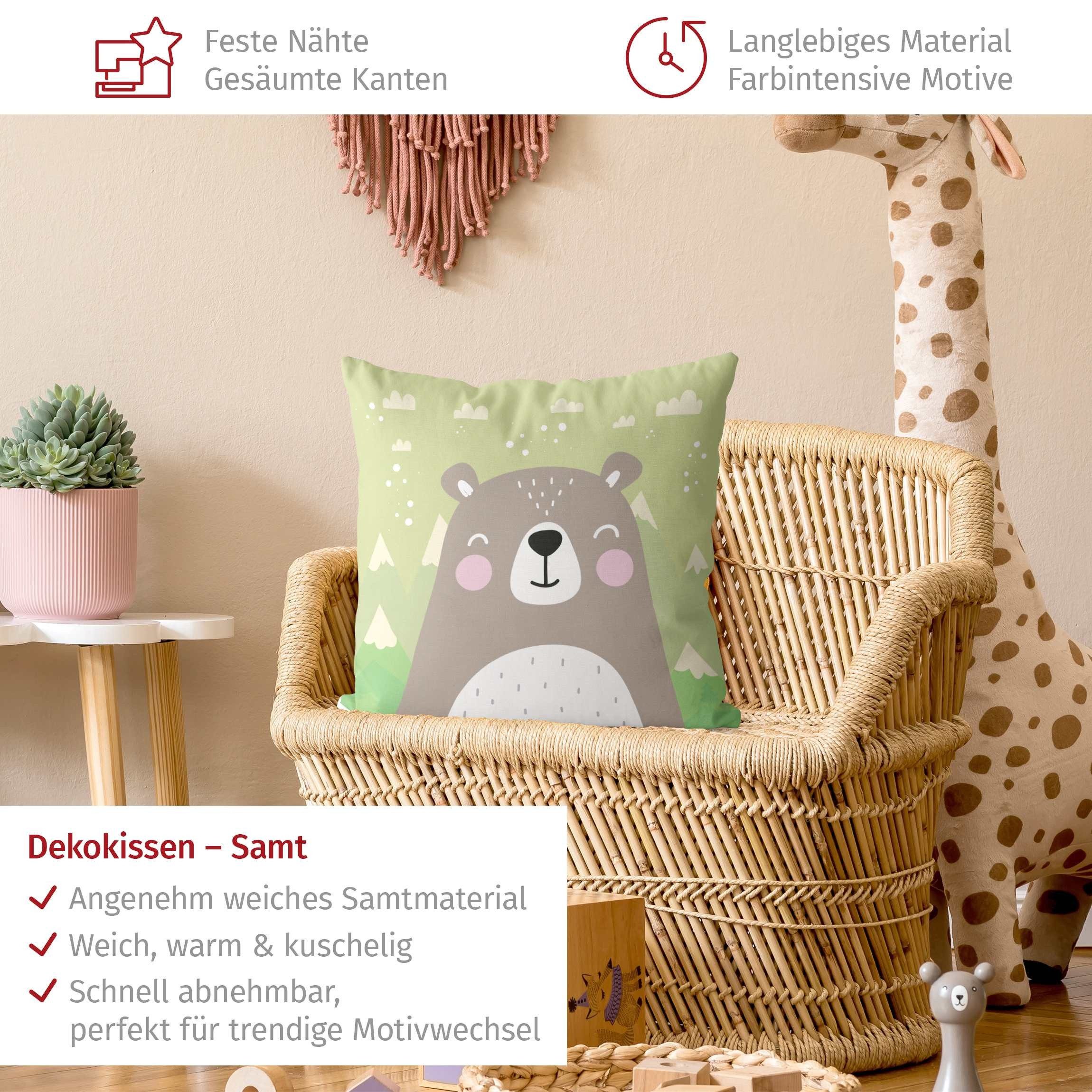 Bilderdepot24 Dekokissen drinnen Kissenhülle/ Sofakissen/ Zierkissen Kissenhülle braun Tiere Il, Bezug mit / ohne Füllung Zierkissen Outdoor Sofa Bett