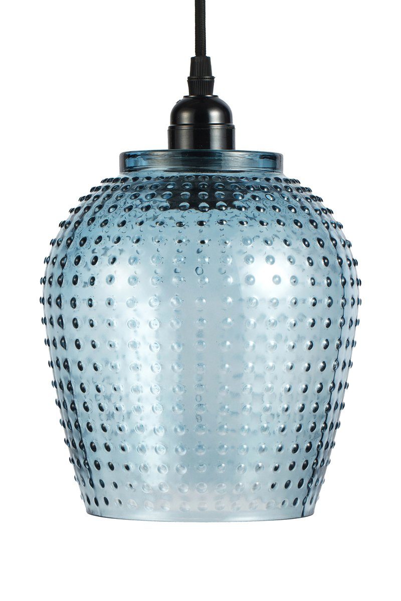 lux.pro Hängeleuchte, ohne Leuchtmittel, Pendelleuchte aus Glas E27 modern Blau. € 49,99