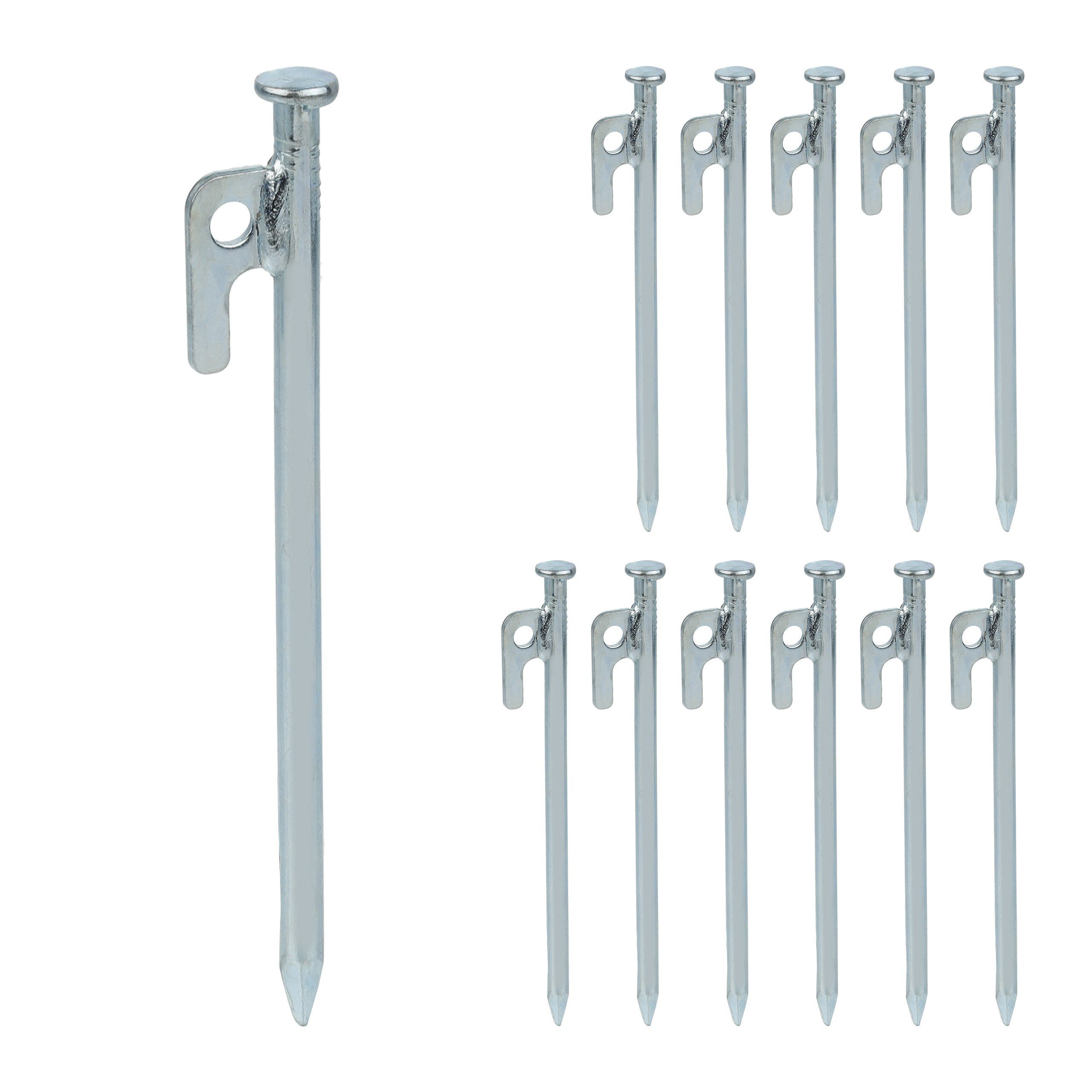 relaxdays Zelthering Felsbodenhering 20 cm 12er Set, (12-St)