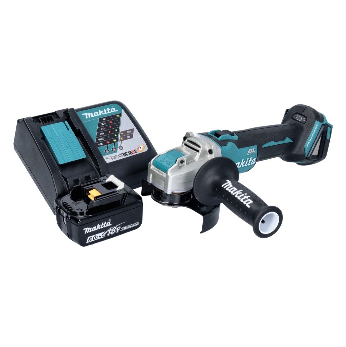 Thumbnail - Makita Winkelschleifer DGA 521 RG1X1 Akku Winkelschleifer 18 V 125 mm X-LOCK Brushless + 1x