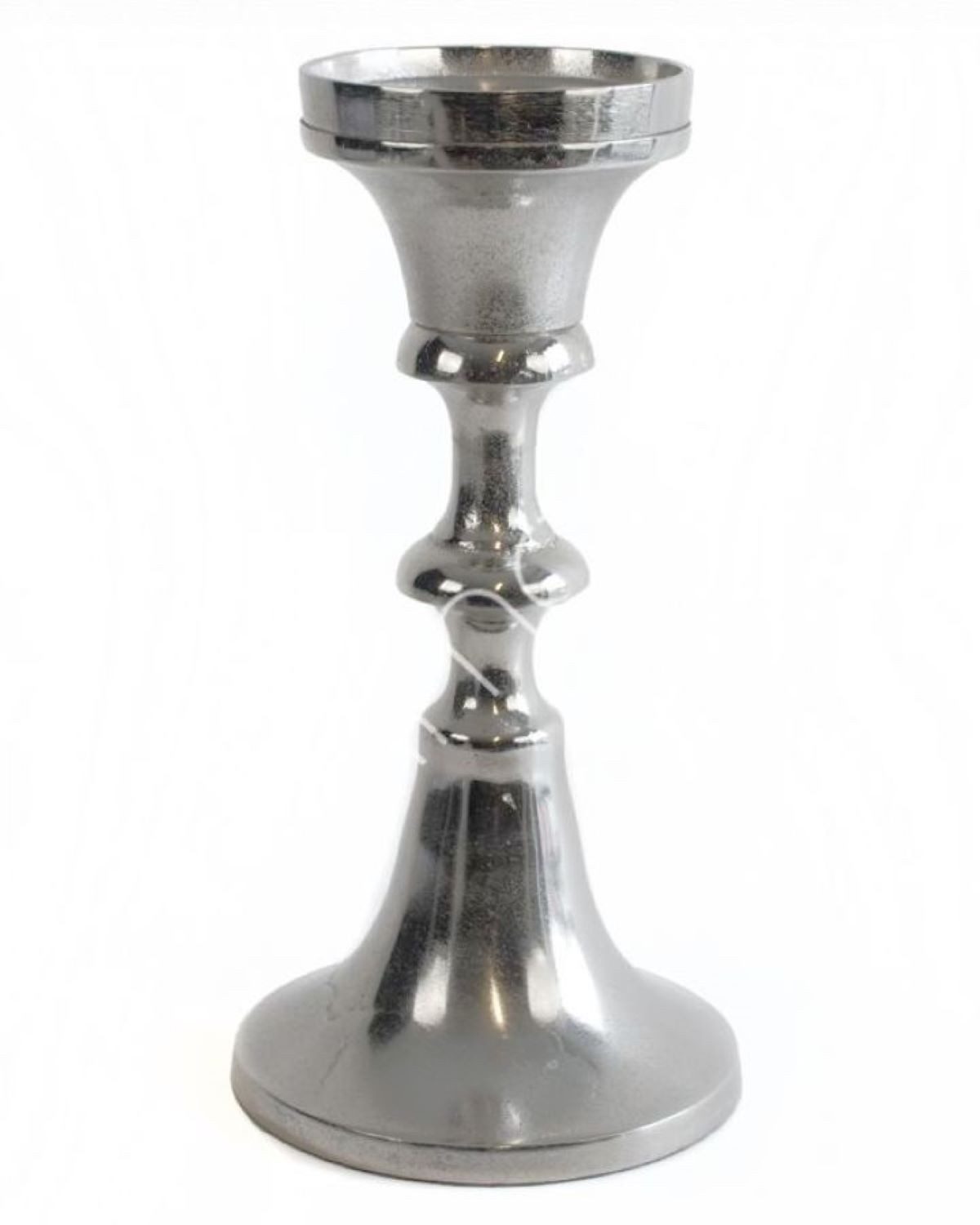 Kerzenständer Kerzenständer Kerzenhalter Silber Metall Antik Massiv Colmore 30 cm