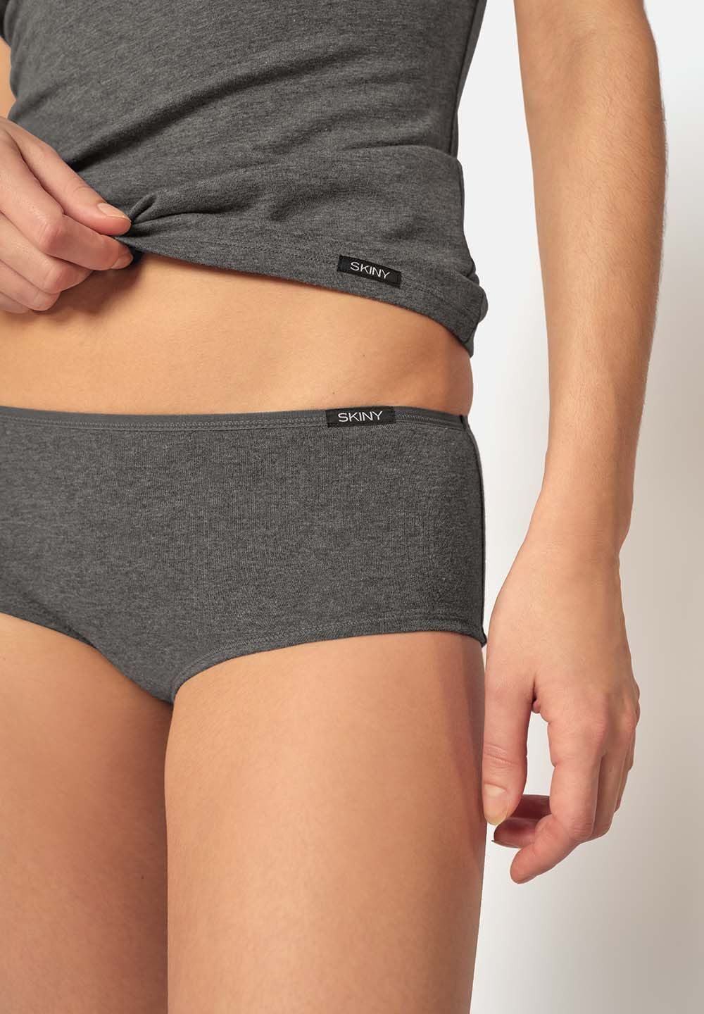 Skiny Slip Basic modische Pantys, Logo, im 4er SPARPACK