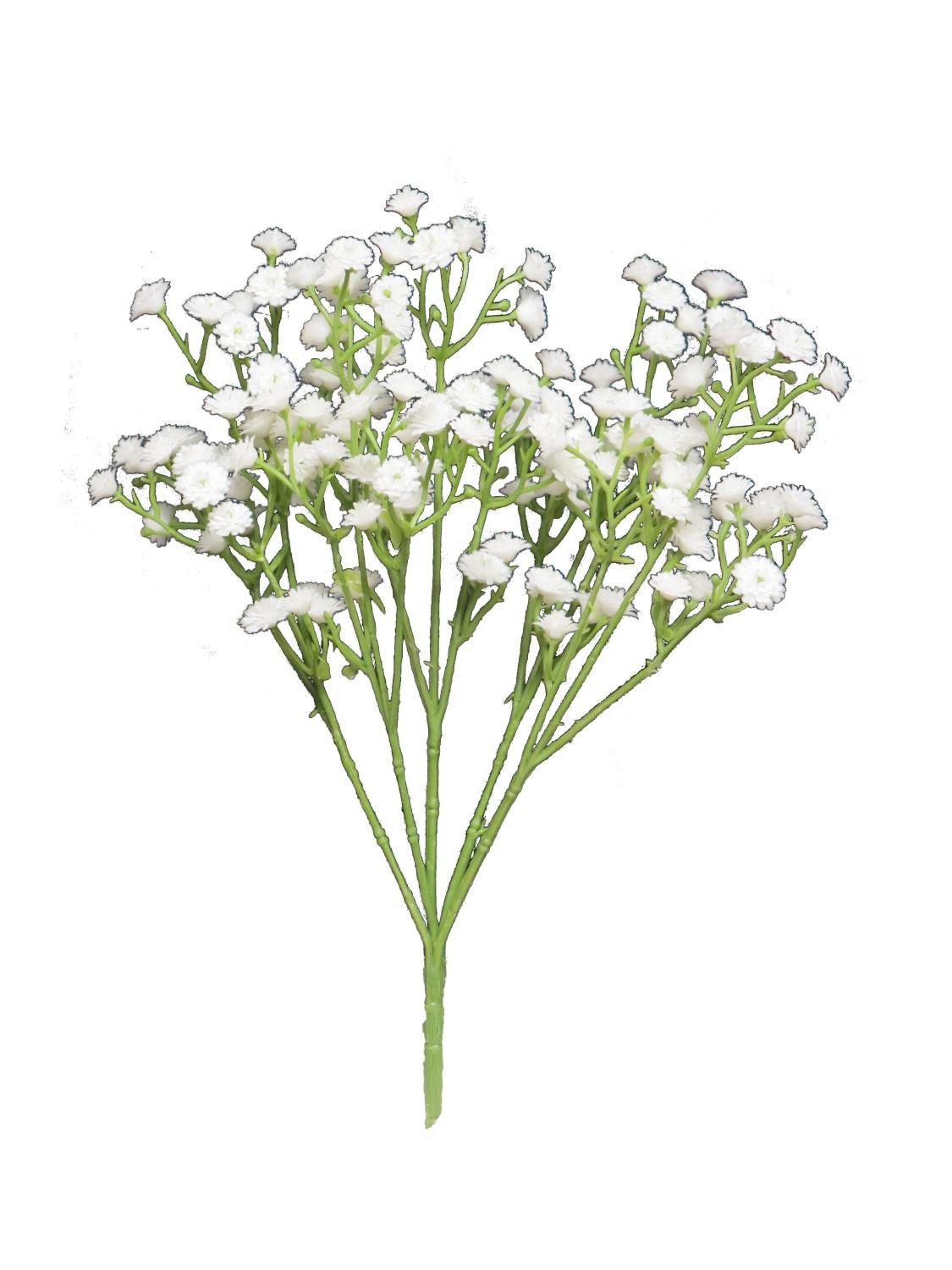Kunstblume Kunst Schleierkraut Busch Cecilia, Steckstab weiß, 30 cm, Ø1 cm Schleierkraut, artplants, Höhe 30.0 cm