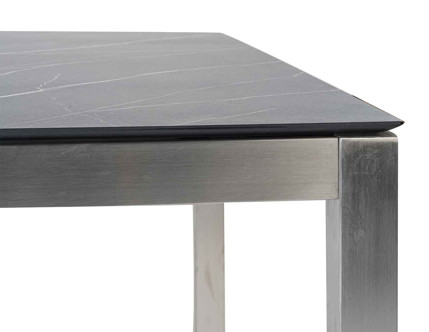 ZEBRA Möbel Tischgestell OPUS, cm, x 100 180 T Edelstahl, B gebürstet