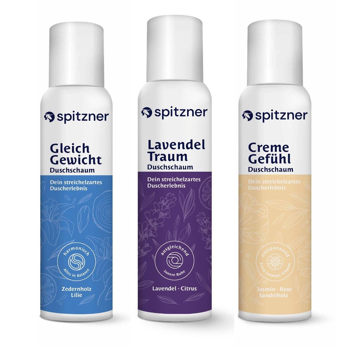 Spitzner Duschschaum Spitzner Relax Dusche Duschschaum Set (3 x 150 ml)