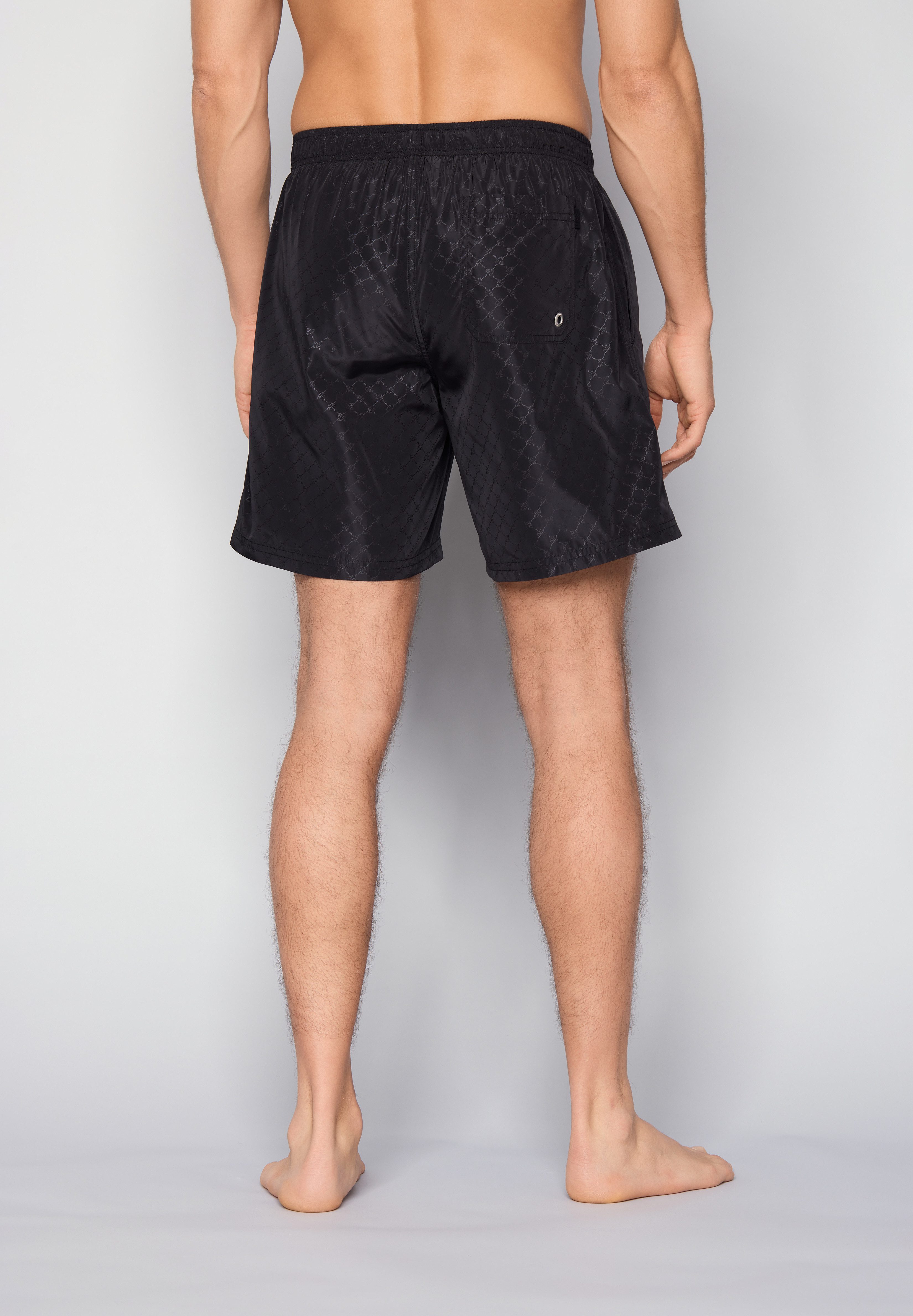 JOOP! Badeshorts Cortina AOP Allover Cornflower-Logo, mit Tunnelzug, seitliche Taschen – Bild 5 von 5