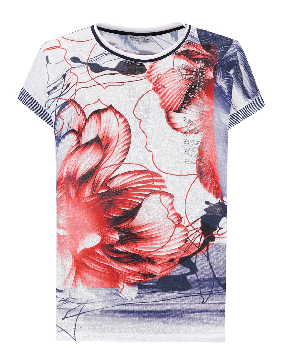 Hajo Blusenshirt Shirt 1/2 Arm Leinenoptik