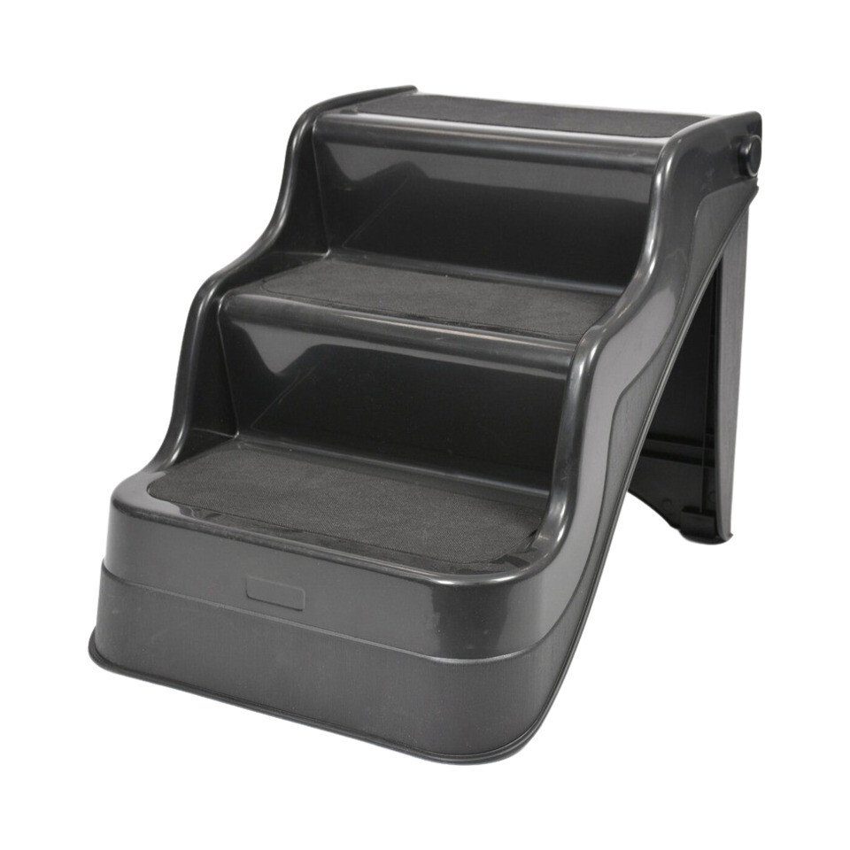DUVO+ Haustiertreppe Easy-Up Hundetreppe schwarz