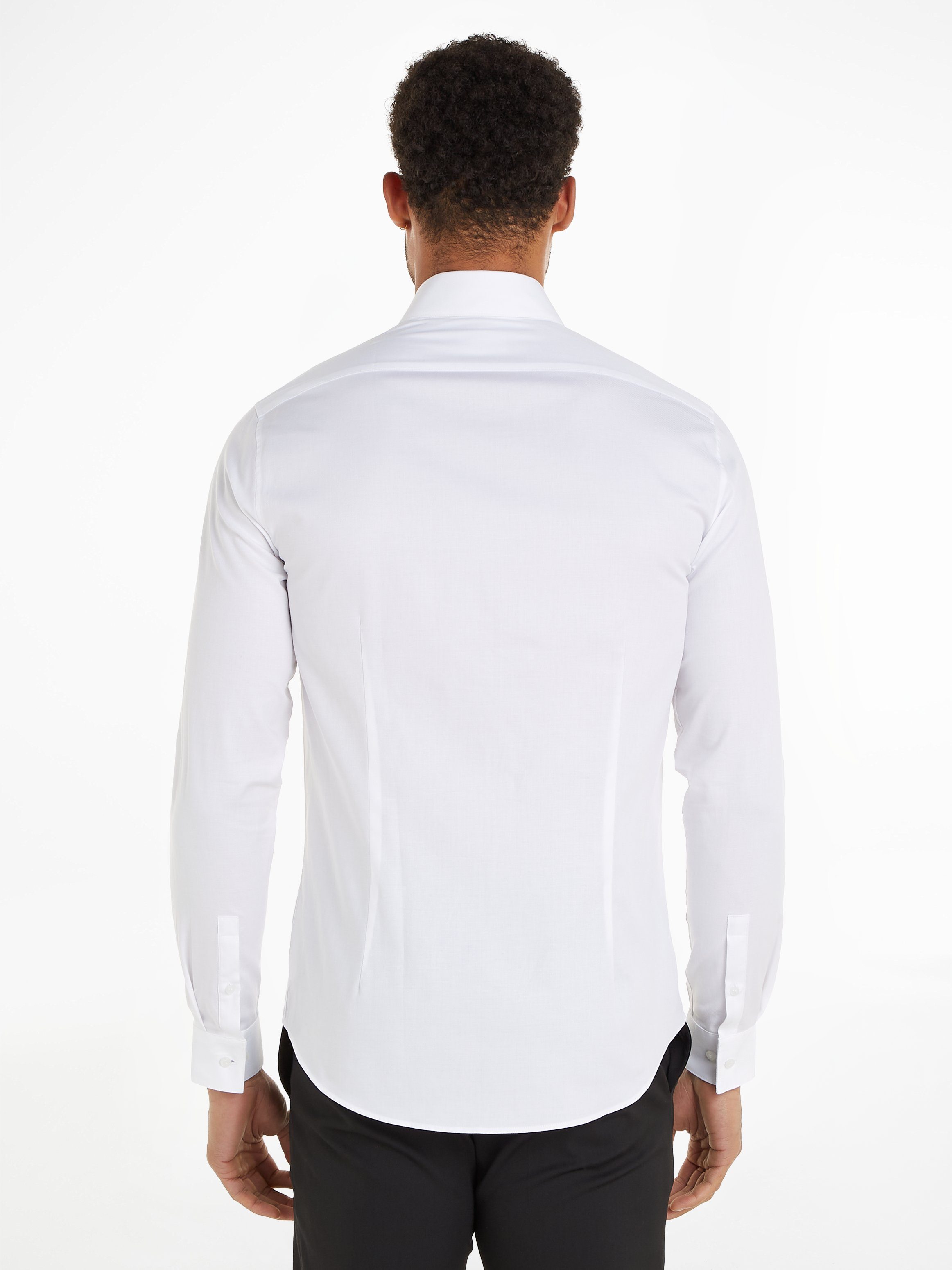 Calvin Klein Langarmhemd TONAL STRUCTURE SLIM günstig online kaufen