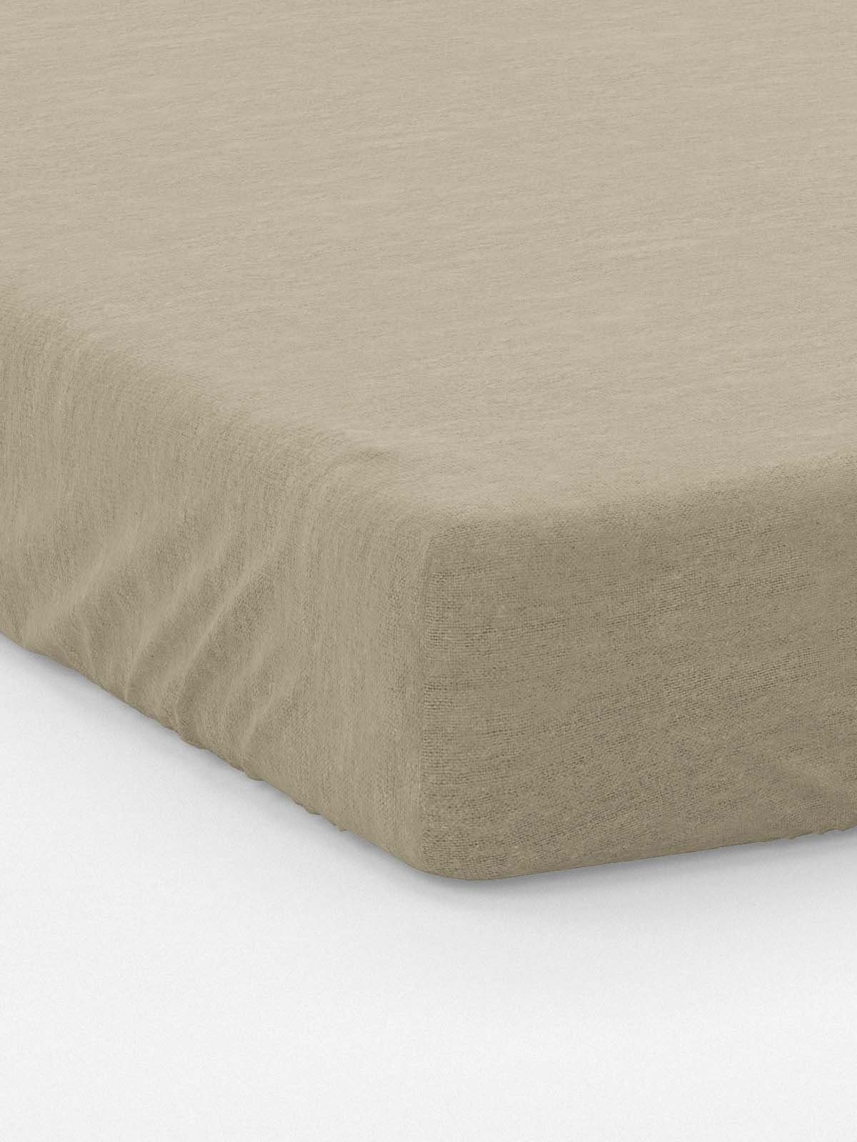 Spannbettlaken Jersey Beige - 90-200x190-200 cm, Best Class, 100% Baumwolle, Gummizug: Rundum, (1 Stück), Jersey Spannbettlaken Spannbetttuch bis 25 cm Steghöhe