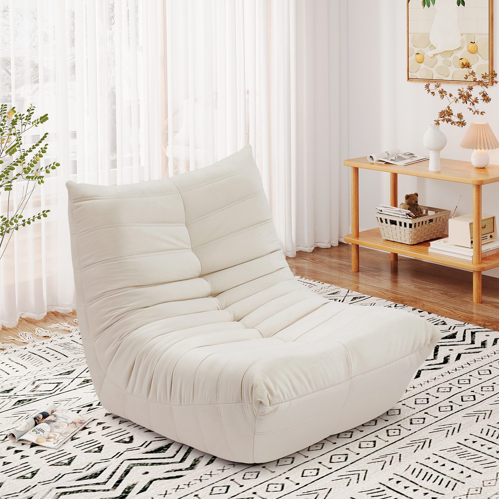 ToteBox Loungesofa Wildleder Lesesessel XXL mit günstig online kaufen