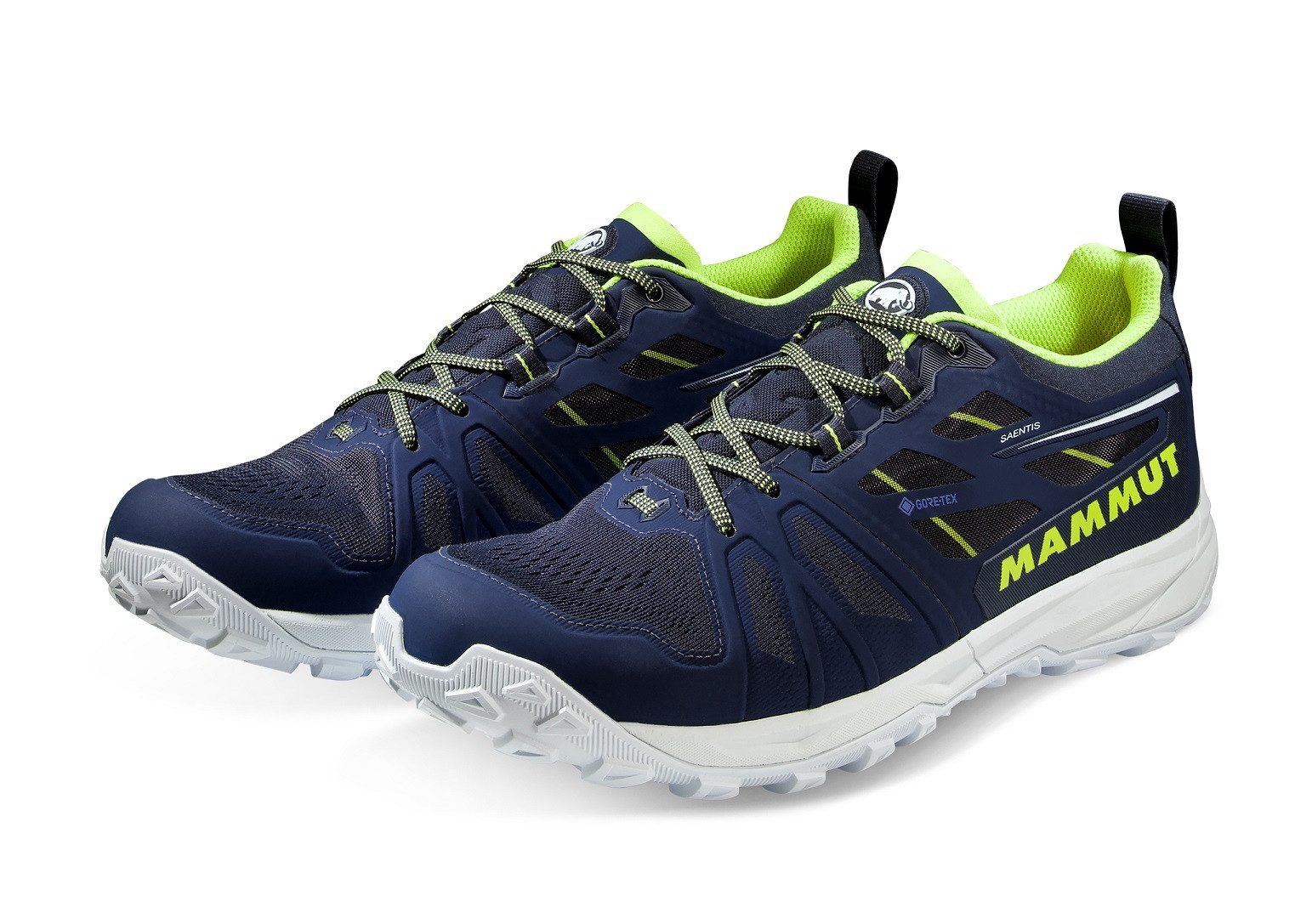 Mammut Saentis Low GTX (wasserdicht) marineblau/lime Herren Laufschuh
