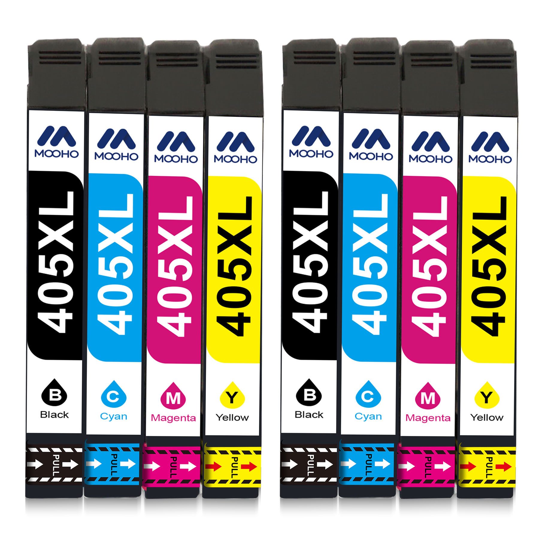 MOOHO 4er/5er/8er/10er XXL 405XL Druckerpatronen für EPSON 405 XL Multipack Tintenpatrone (WorkForce Pro WF-7310DTW WF-7830DTWF WF-7835DTWF WF-7840DTWF WF-3820DWF, WF-3825DWF WF-4820DWF WF-4825DWF WF-4830DTWF)
