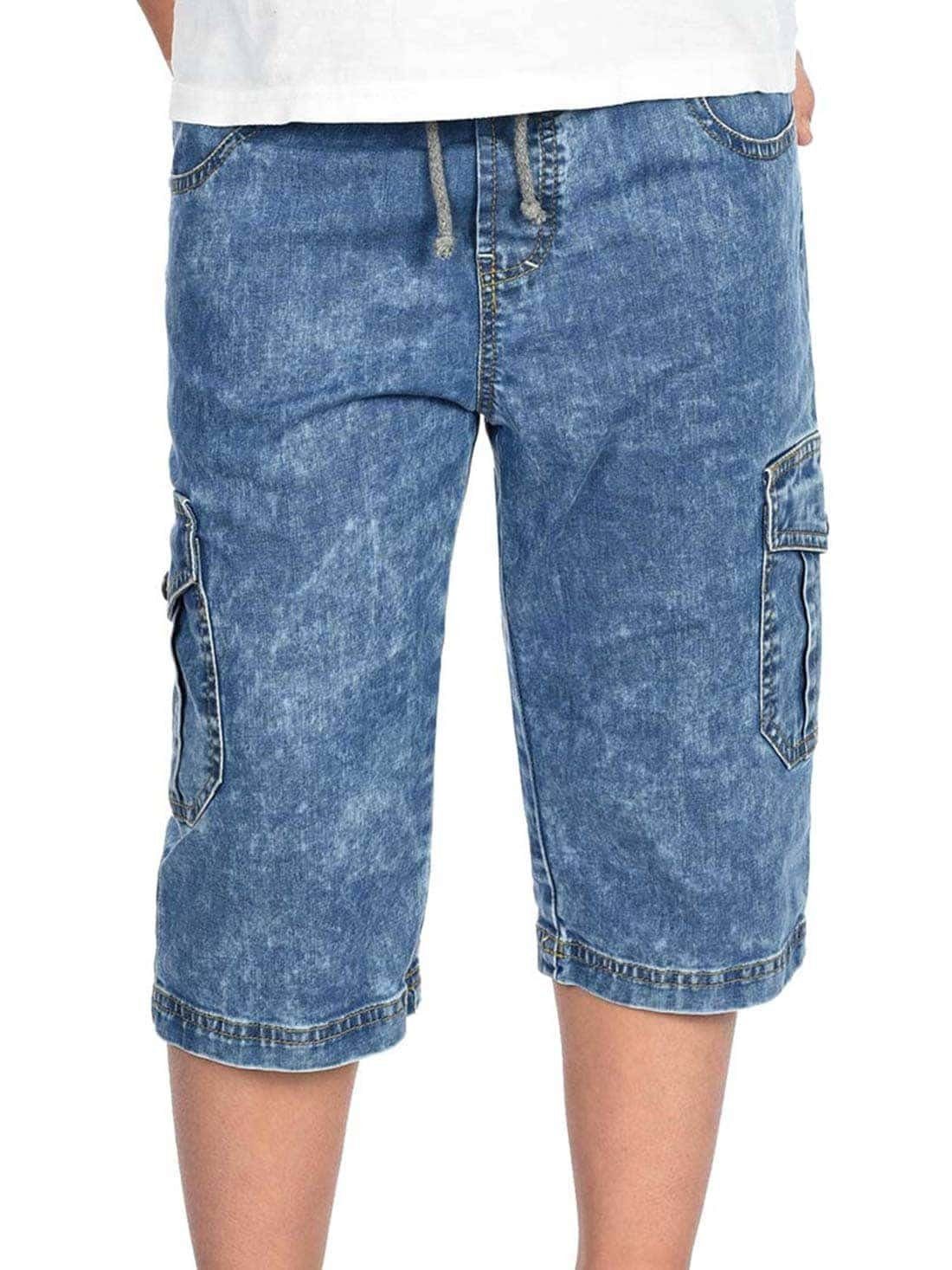【Neueste】 BEZLIT Cargoshorts Kinder Jungen Cagro Jeans Shorts Hellblau (1-tlg)