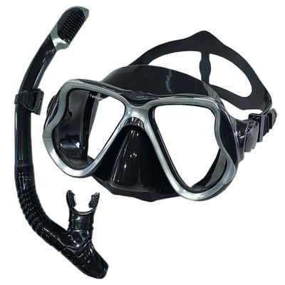 CoolBlauza Taucherbrille Schnorchelset Erwachsene, Schnorcheln Set mit Taucherbrille, (Anti-Leck & Anti-Fog Tauchmaske Professionelle Schnorchelausrüstung), für Schnorcheln, Schwimmen und Tauchen
