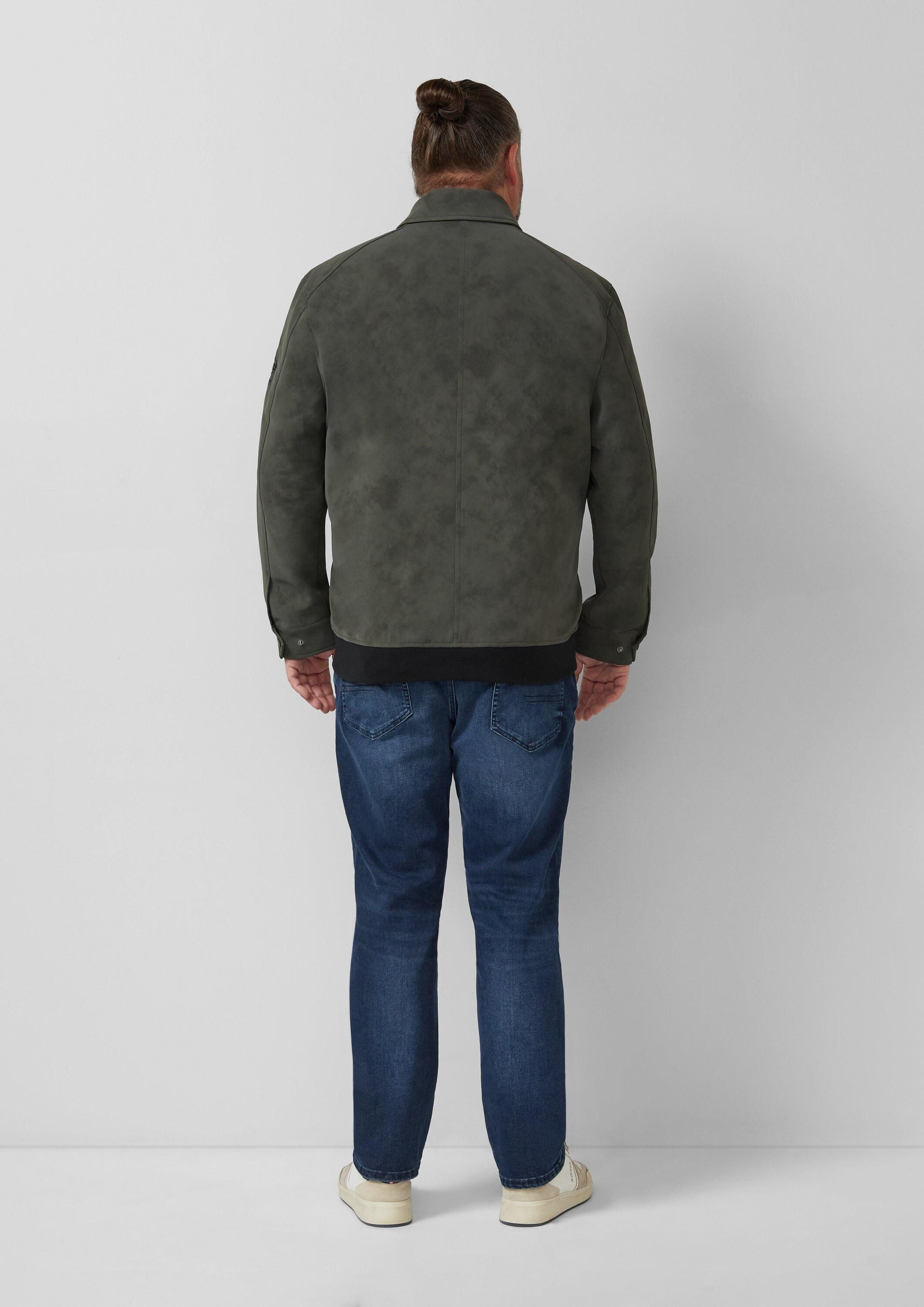 s.Oliver Funktionsjacke Outdoor-Jacke Outdoor-Jacke mit Coating und Metallreißverschluss