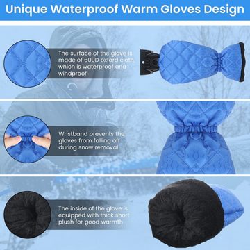 NASUM Eiskratzer MOHOO Eiskratzerhandschuh Blau das perfekte Werkzeug gegen Eis und Schnee