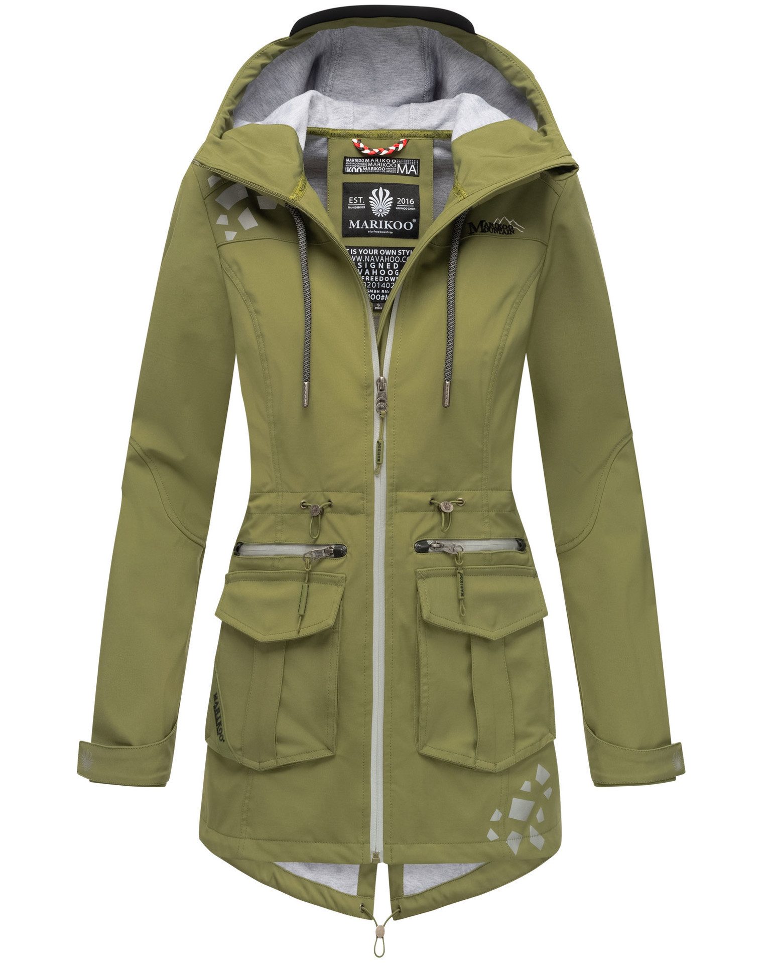 Marikoo Softshelljacke aus wasserabweisendem Obermaterial günstig online kaufen