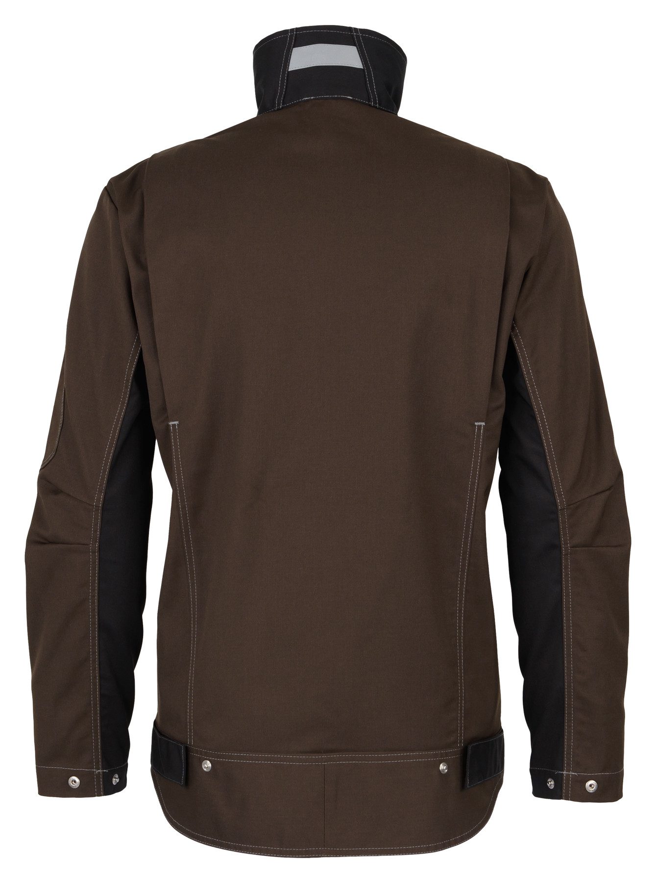 BEB Arbeitsjacke beb HANDWERK Herren Bundjacke INFLAME Polyestermix Braun/Schwarz