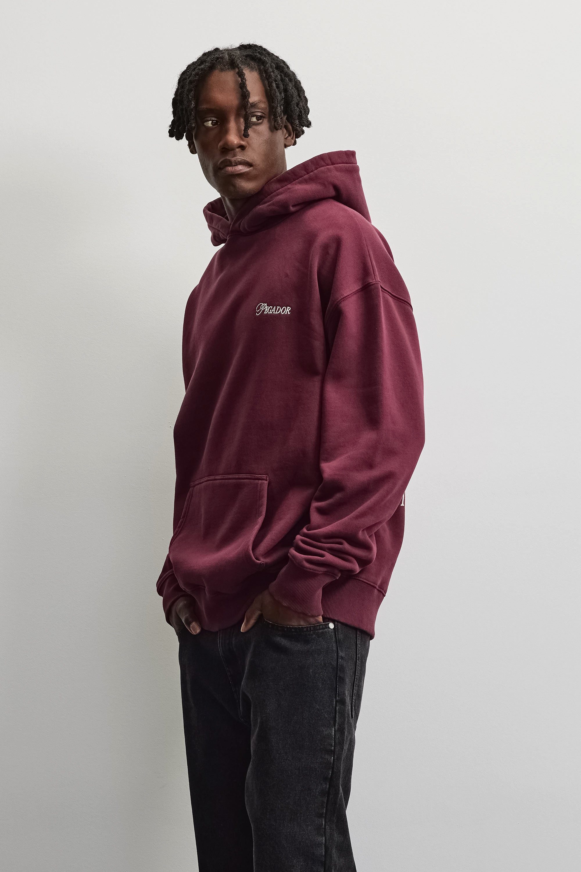 PEGADOR Kapuzensweatshirt Carloforte Oversized Hoodie Baumwollmischung, oversize
