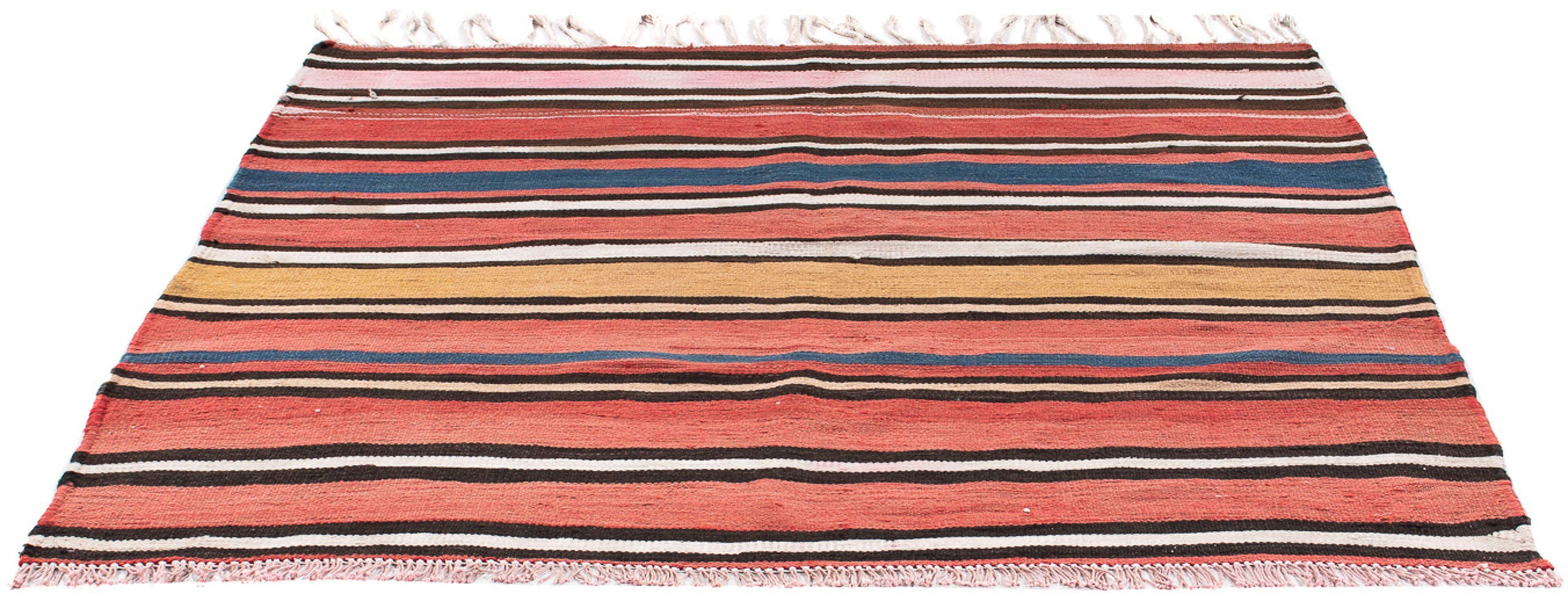 Wollteppich Kelim - Old quadratisch - 130 x 130 cm - mehrfarbig, morgenland, quadratisch, Höhe: 5 mm, Wohnzimmer, Einzelstück