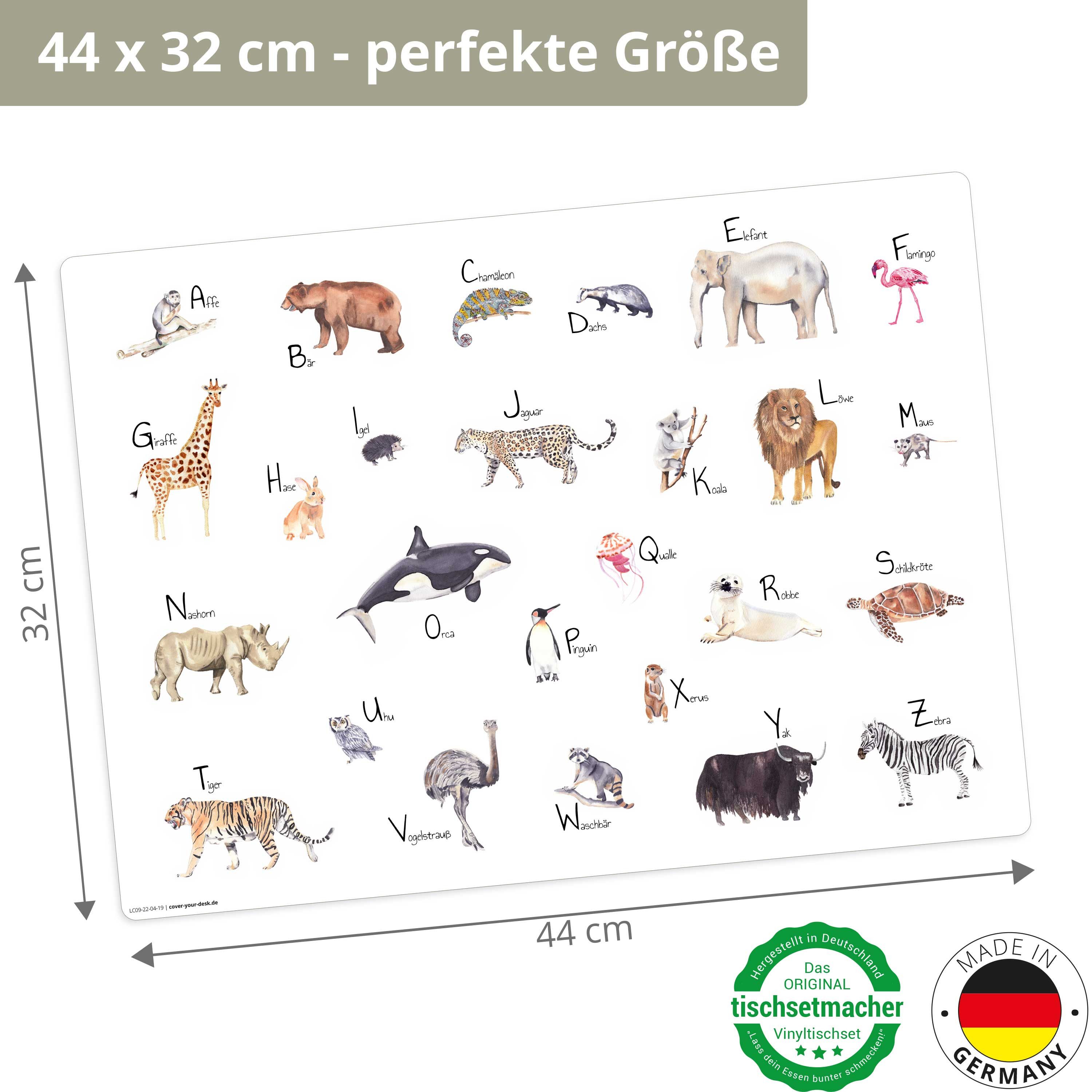 Tischsetmacher Platzset Tischset,  Platzset abwaschbar - Für Kinder - Tier günstig online kaufen