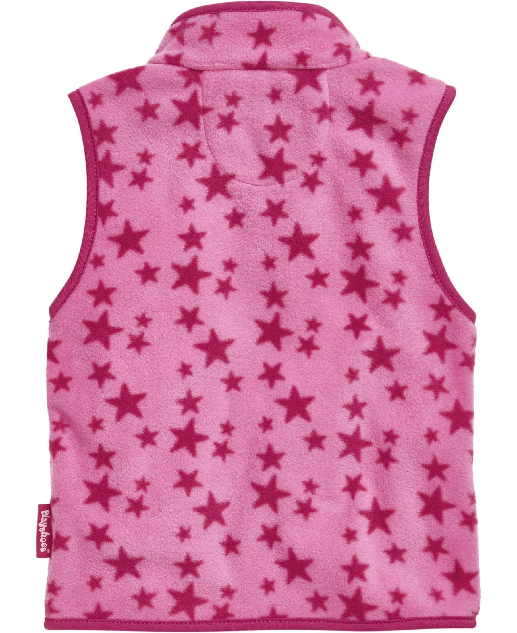 Playshoes Strickfleecejacke Fleece-Weste Sterne – Bild 2 von 3