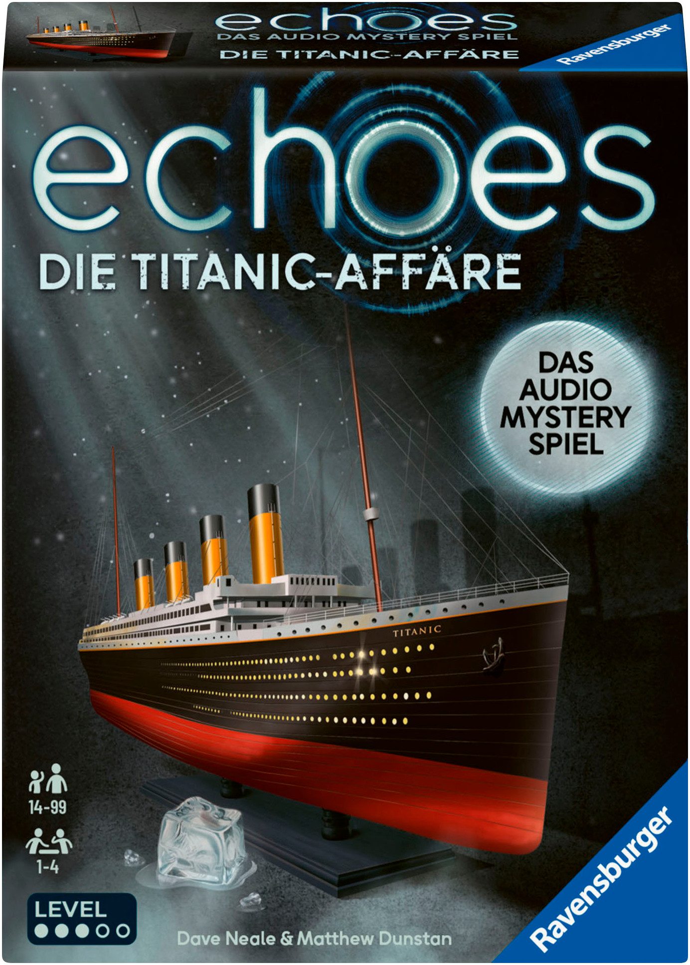 Ravensburger Spiel echoes, Die Titanic-Affäre, Audio Mystery Spiel, Made in Europe