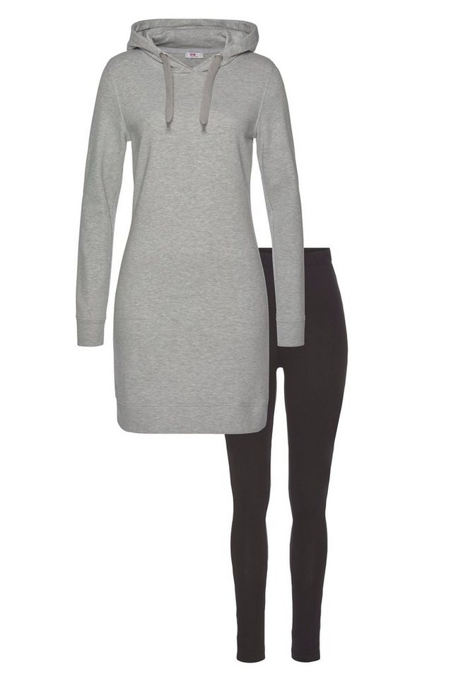 Flashlights Sweatkleid (Set, 2-tlg., mit Leggings) in grau