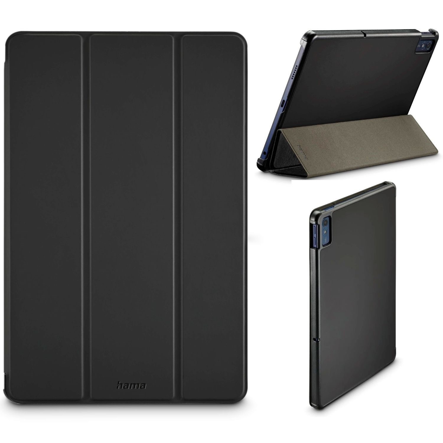 Hama Tablet-Hülle Smart Case Fold Klapp-Tasche Schutz-Hülle Schwarz 10,61", Cover Schutz mit Standfunktion für Lenovo Tab M10 5G 5. Gen 2023