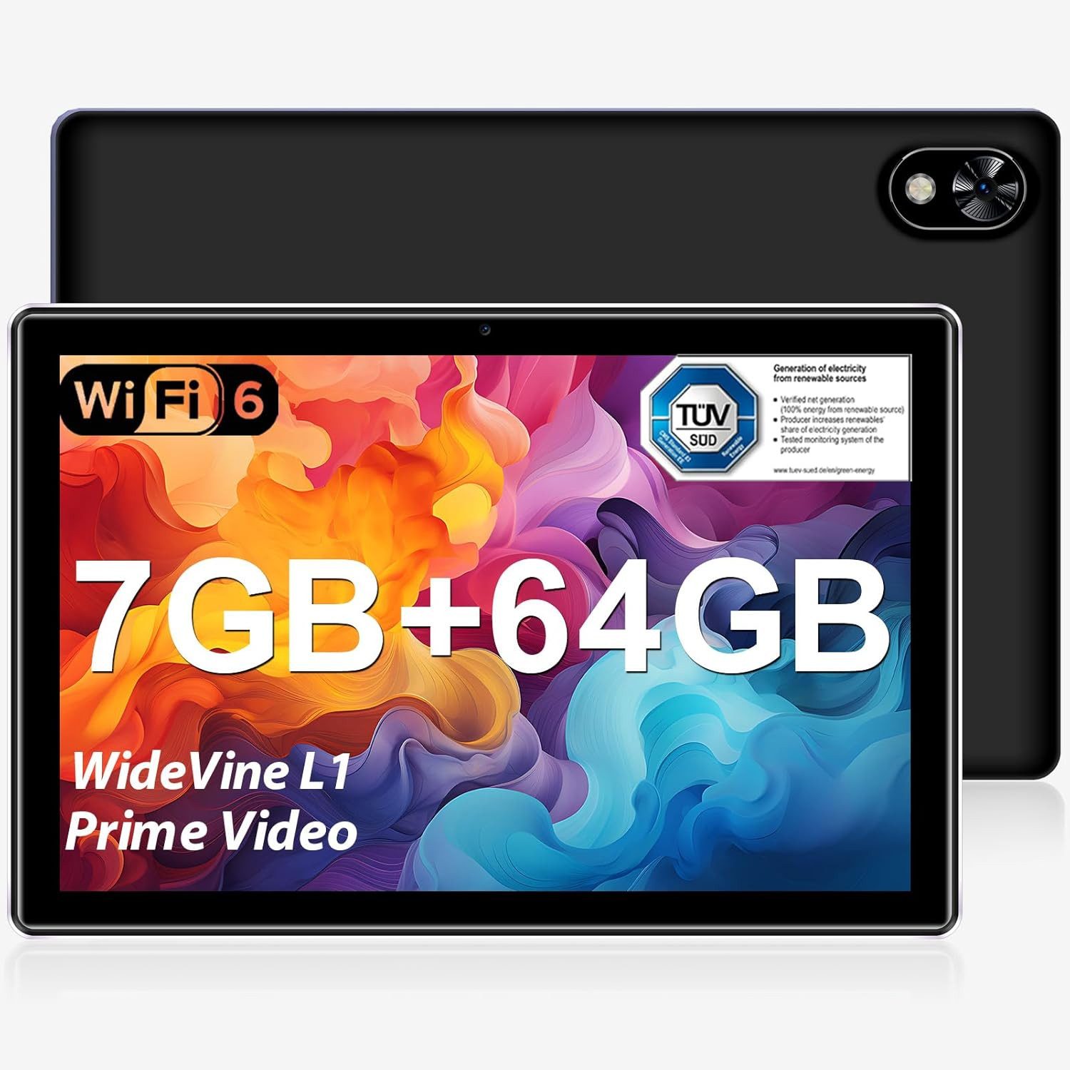 DOOGEE 7 GB RAM 5060 mAh Bluetooth 5.0 Tablet (10", 64 GB, Android, Leistungsstarkes Gerät für Arbeit, Lernen und Unterhaltung unterwegs)