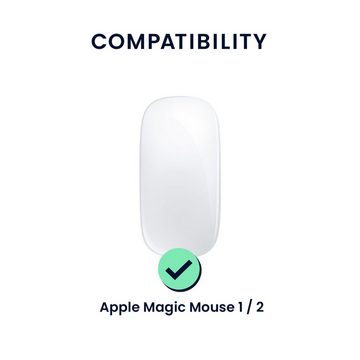 kwmobile Backcover Silikon Schutzhülle für Apple Magic Mouse 1 / 2, PC Maus Cover Hülle aus softem Silikon - Schwarz matt