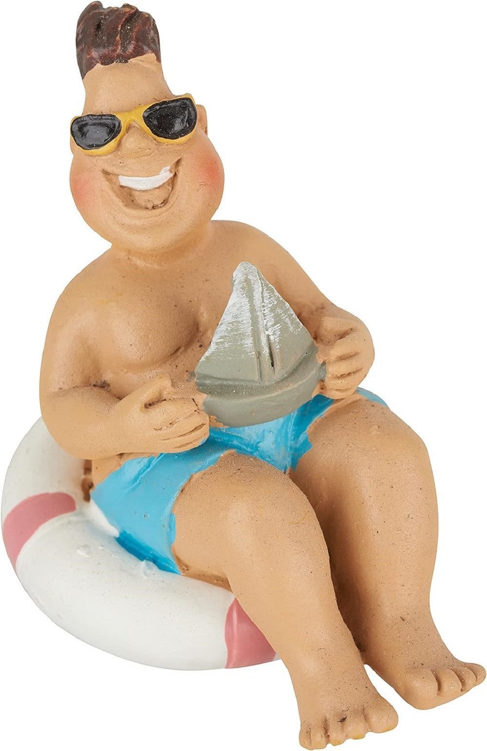 HobbyFun Dekofigur Bade Urlauber / Liegestuhl günstig online kaufen