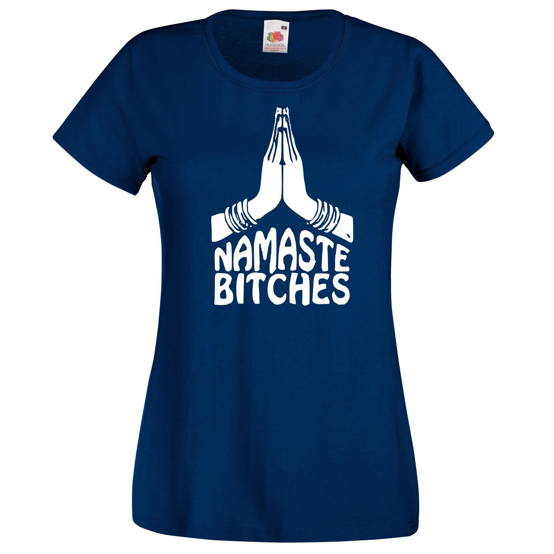 Youth Designz T-Shirt Namaste Hand Damen günstig online kaufen