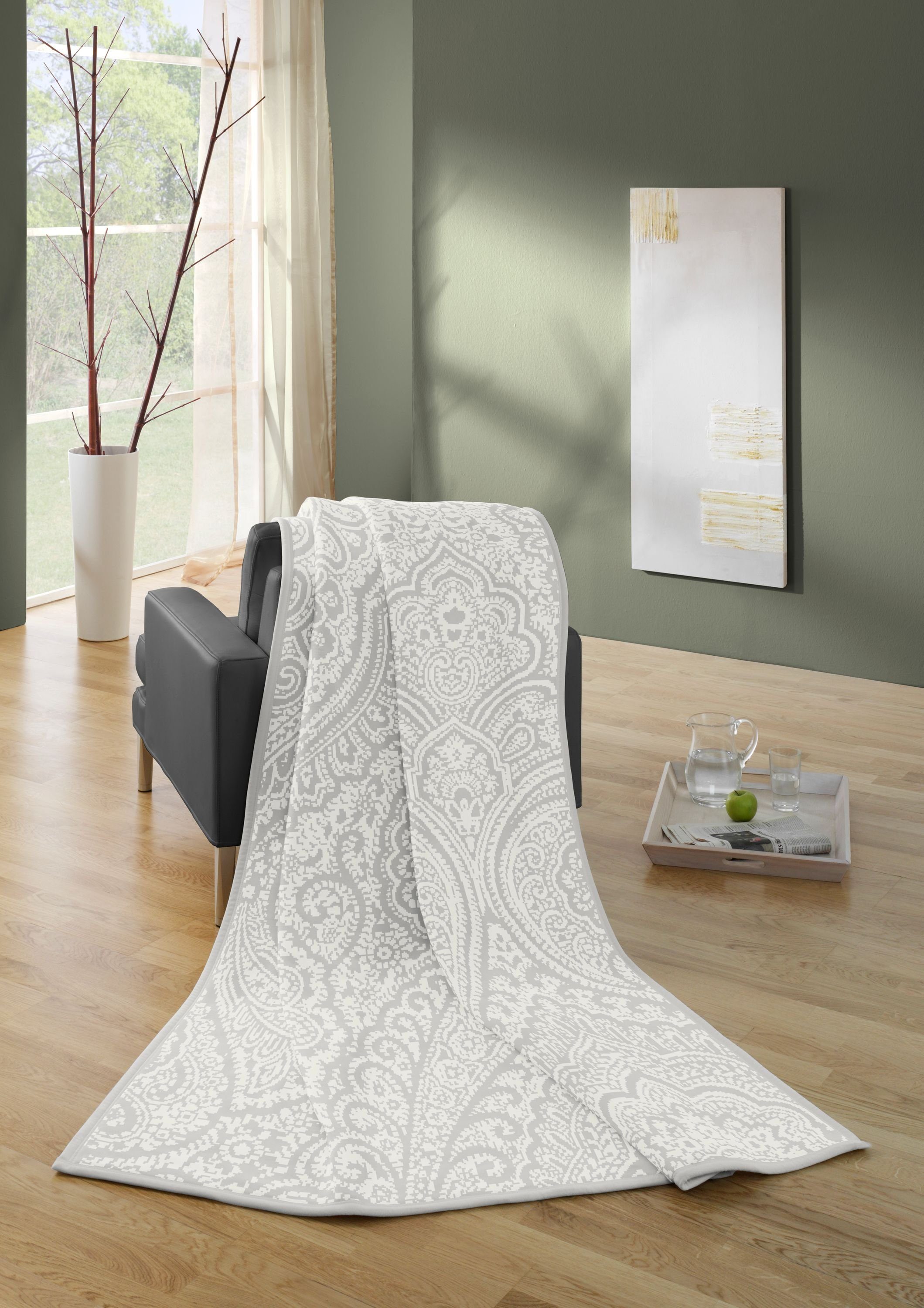 Wohndecke Cotton Home, Traumschloss, Swinging Paisley günstig online kaufen