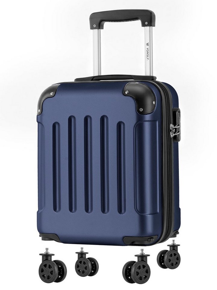 YONSLY Handgepäckkoffer Kabinenkoffer Reisekoffer Trolley mit abnehmbaren Rollrädern, 4 Rollen, ABS-Hartschale mit Zahlenschloss und ergonomischem Gummigriff