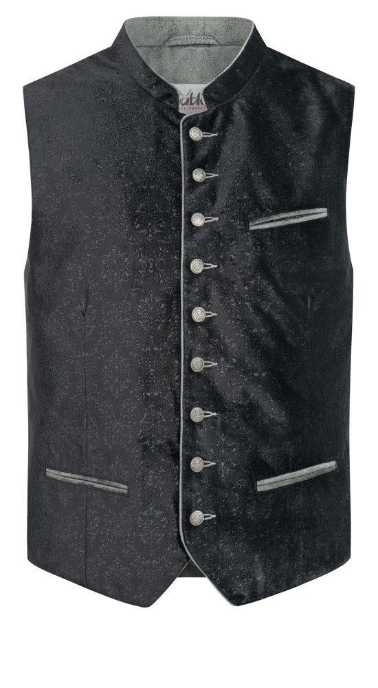 Trachtenweste Trachtengilet Kilian in Schwarz von Nübler