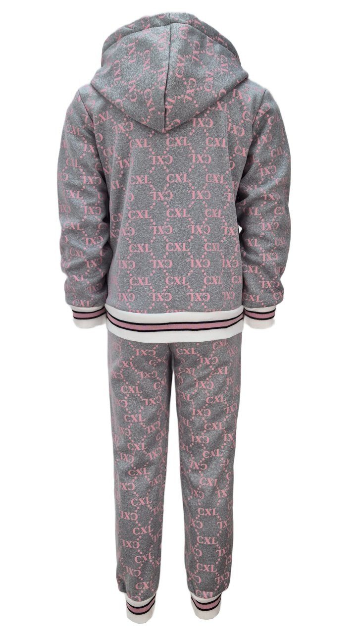 Girls Fashion Sweatanzug Jogginganzug Freizeitset Sweat-Jacke + Jogginghose CL-81a
